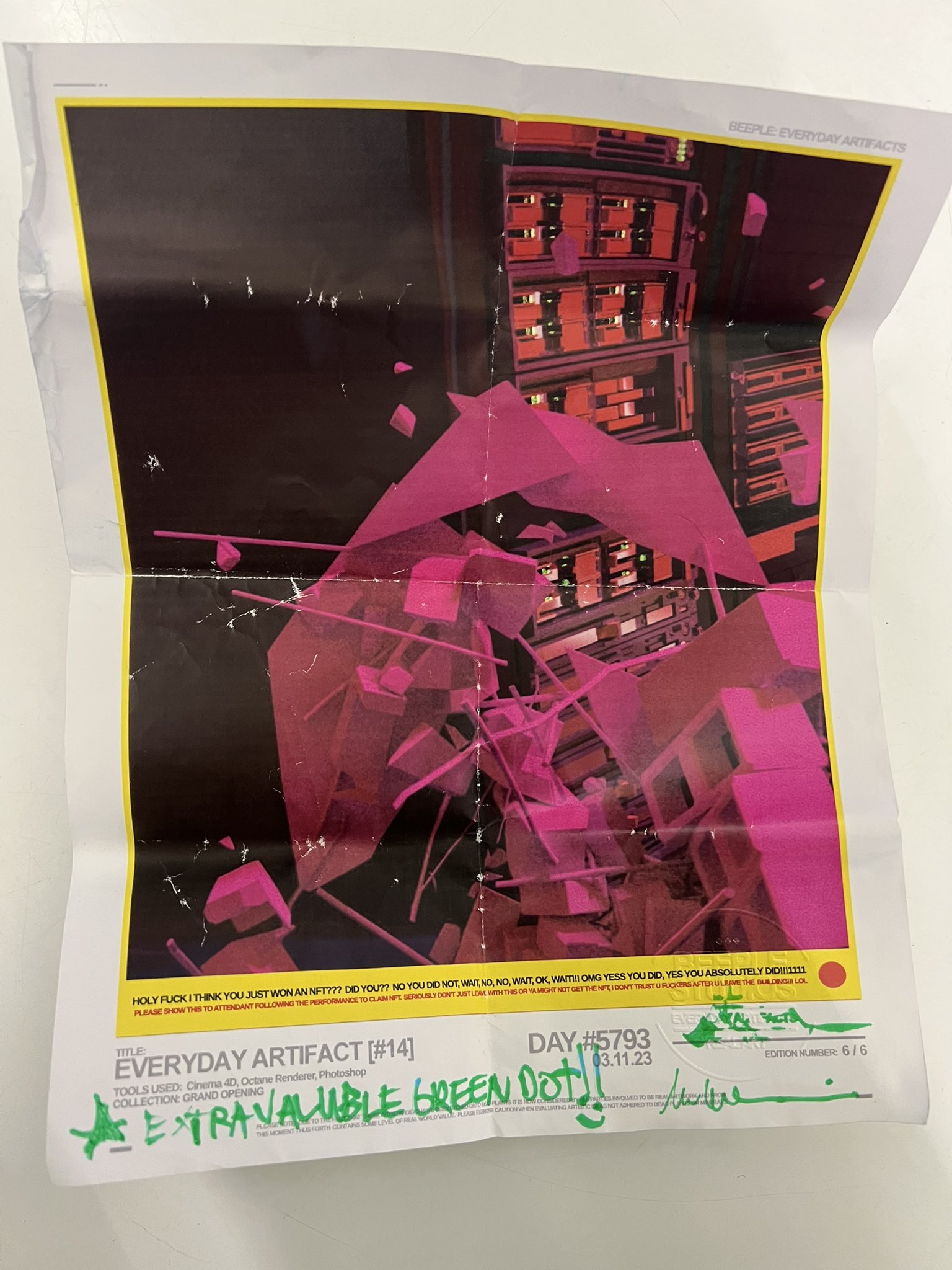 Signed Physical Artifact